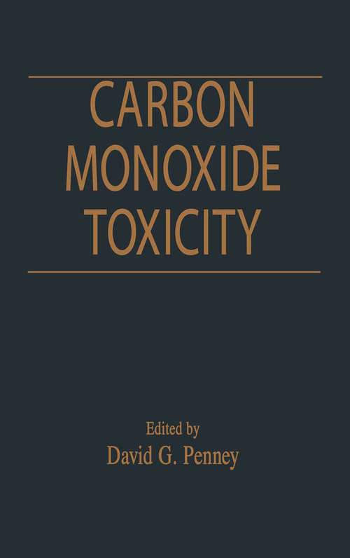 Book cover of Carbon Monoxide Toxicity