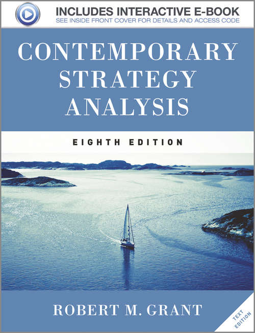 Book cover of Contemporary Strategy Analysis Text Only