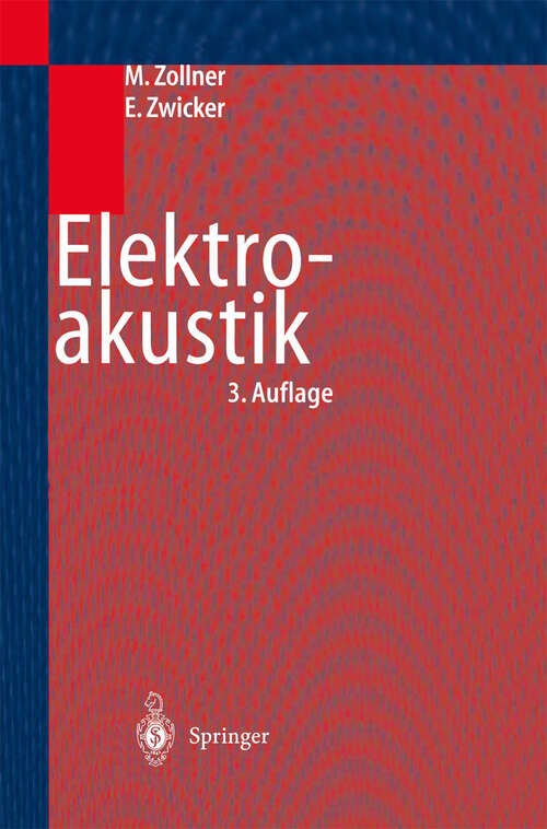 Book cover of Elektroakustik (3. Aufl. 1993) (Springer-Lehrbuch)