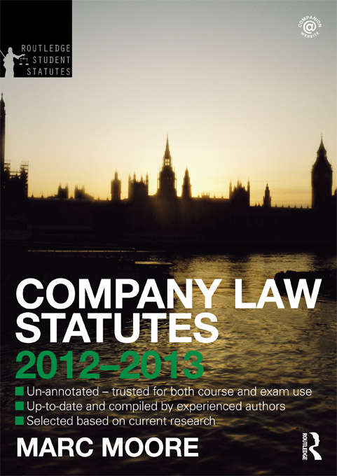 Book cover of Company Law Statutes 2012-2013 (Routledge Student Statutes)
