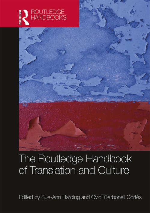 Book cover of The Routledge Handbook of Translation and Culture (Routledge Handbooks in Translation and Interpreting Studies)