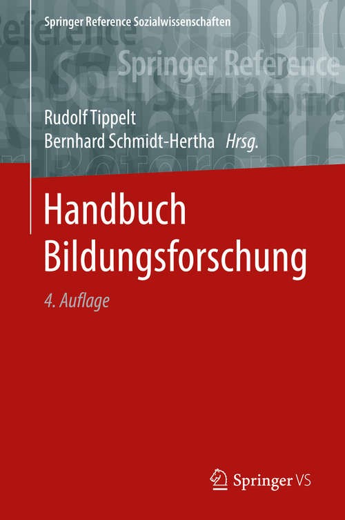 Book cover of Handbuch Bildungsforschung (Springer Reference Sozialwissenschaften)