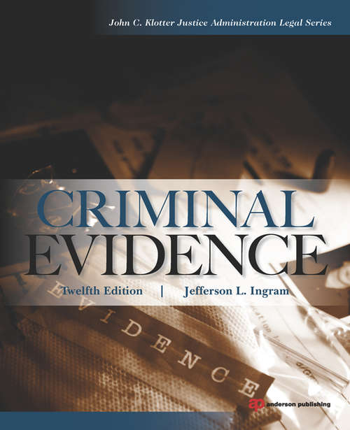 Book cover of Criminal Evidence