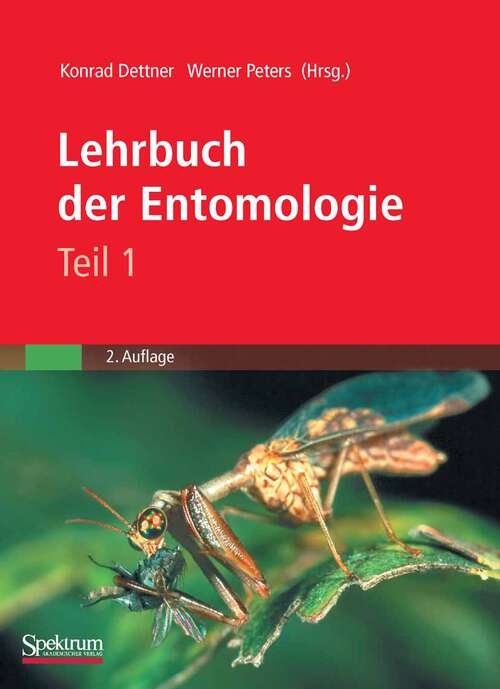 Book cover of Lehrbuch der Entomologie (2. Aufl. 2010)