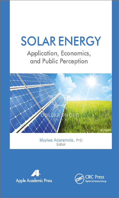 Book cover of Solar Energy: Application, Economics, and Public Perception