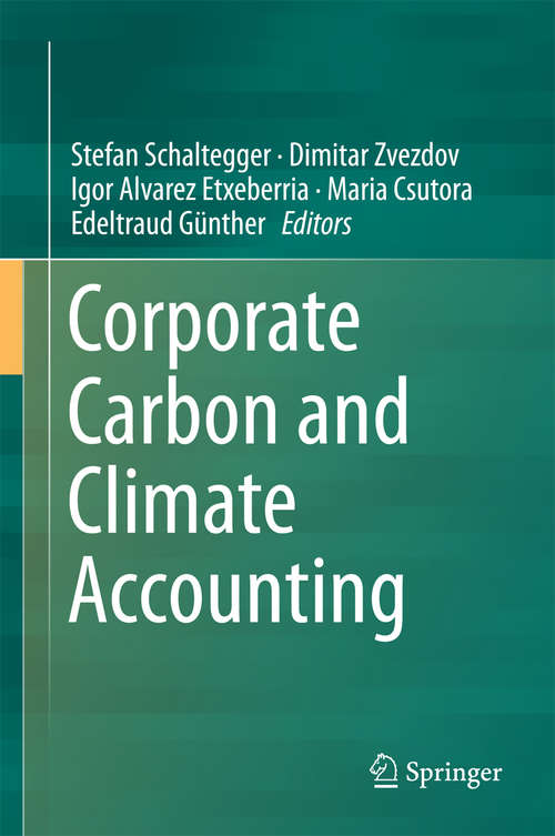 Book cover of Corporate Carbon and Climate Accounting (1st ed. 2015)