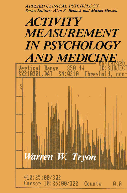 Book cover of Activity Measurement in Psychology and Medicine (1991) (Nato Science Series B:)