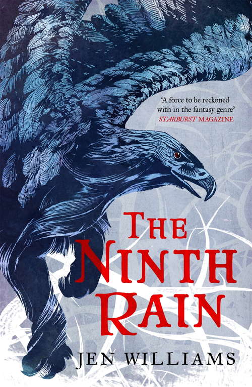 Book cover of The Ninth Rain: British Fantasy Award Winner 2018 (The Winnowing Flame Trilogy)