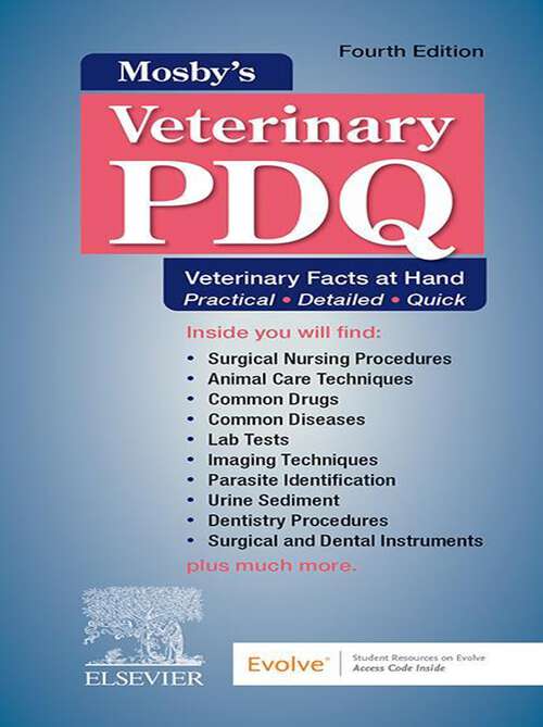 Book cover of Mosby's Veterinary PDQ - E-Book: Mosby's Veterinary PDQ - E-Book (4)