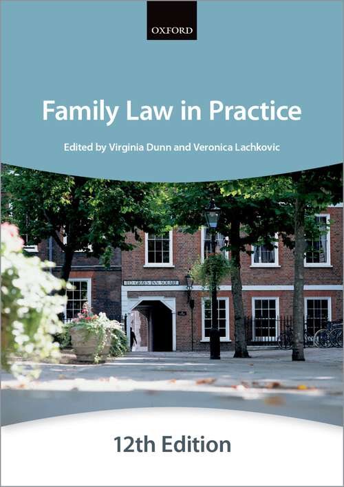 Book cover of Family Law in Practice (Bar Manuals)