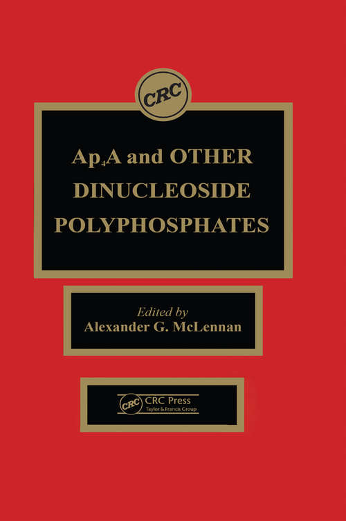 Book cover of Ap4a and Other Dinucleoside Polyphosphates