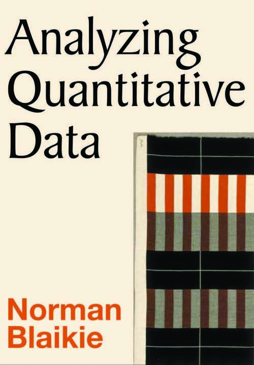 Book cover of Analyzing Quantitative Data: From Description to Explanation (First Edition)