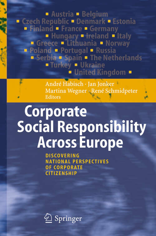 Book cover of Corporate Social Responsibility Across Europe (2005)