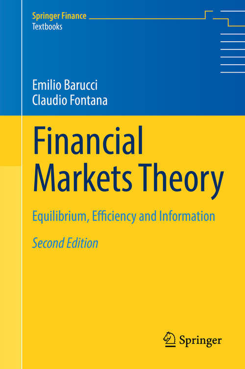 Book cover of Financial Markets Theory: Equilibrium, Efficiency and Information (Springer Finance)