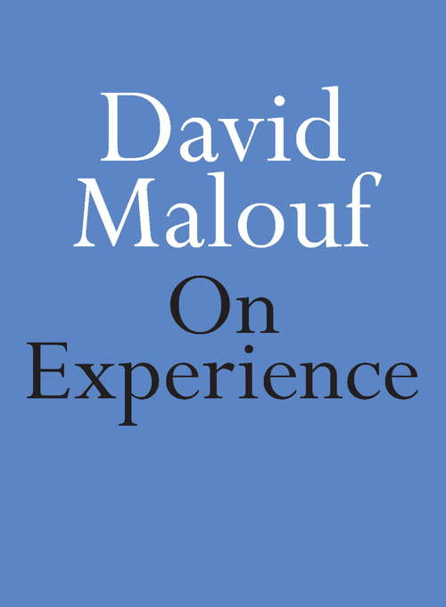 Book cover of On Experience (On Series)