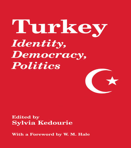 Book cover of Turkey: Identity, Democracy, Politics