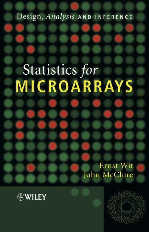 Book cover of Statistics for Microarrays: Design, Analysis and Inference
