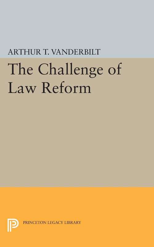 Book cover of Challenge of Law Reform (PDF)