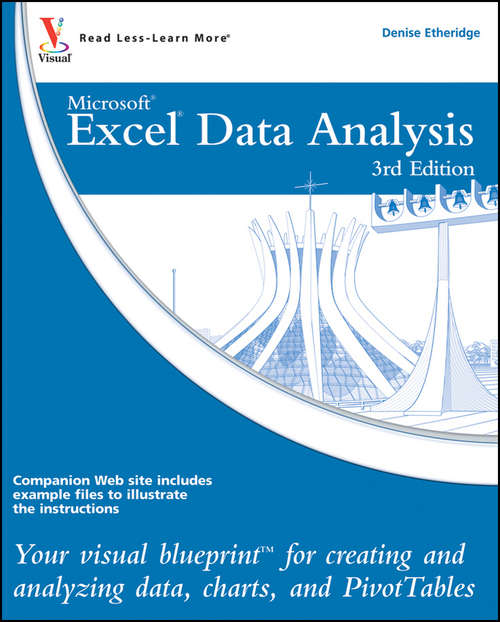 Book cover of Excel Data Analysis: Your visual blueprint for creating and analyzing data, charts and PivotTables (3) (Visual Blueprint #29)