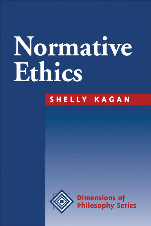 Book cover of Normative Ethics (Dimensions Of Philosophy Ser.)