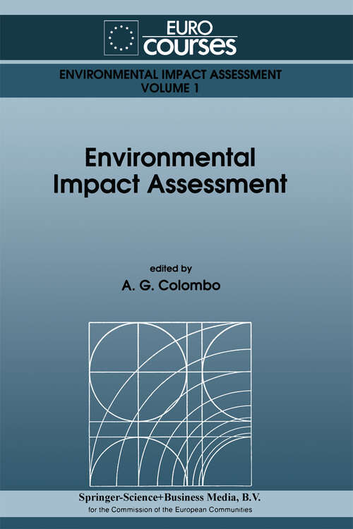 Book cover of Environmental Impact Assessment (1992) (Eurocourses: Environmental Impact Assessment #1)