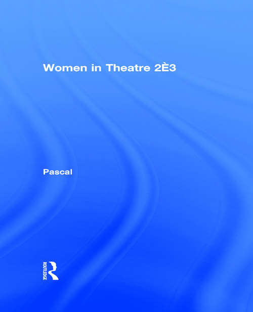Book cover of Women in Theatre 2#3