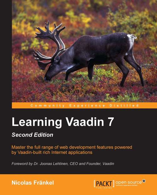 Book cover of Learning Vaadin 7