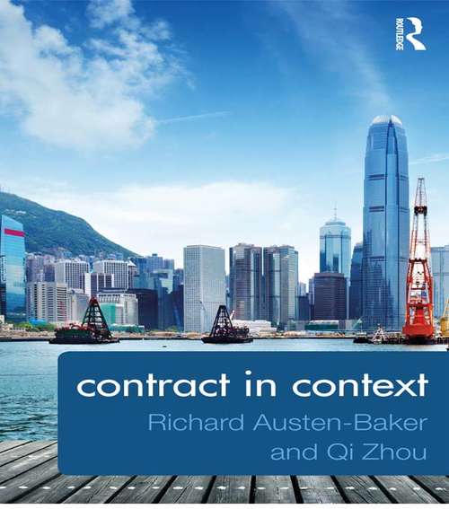 Book cover of Contract in Context