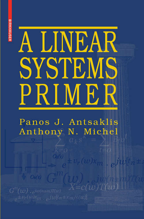 Book cover of A Linear Systems Primer (2007)