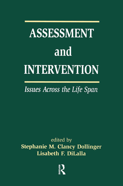 Book cover of Assessment and Intervention Issues Across the Life Span