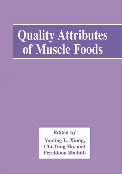 Book cover of Quality Attributes of Muscle Foods (1999)