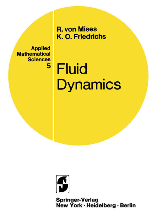 Book cover of Fluid Dynamics (1971) (Applied Mathematical Sciences #5)