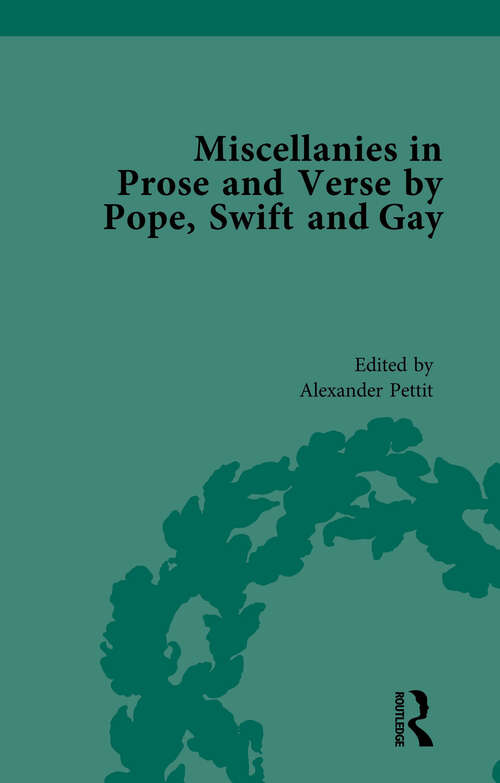 Book cover of Miscellanies in Prose and Verse by Pope, Swift and Gay Vol 4