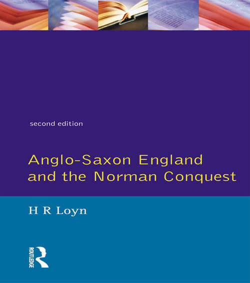 Book cover of Anglo Saxon England and the Norman Conquest