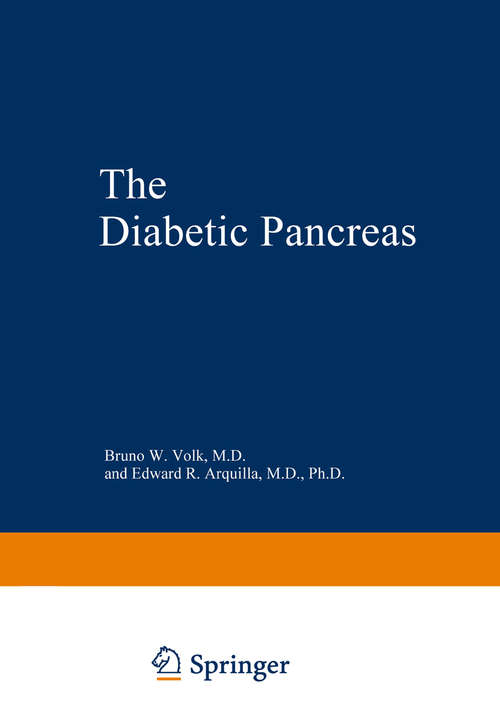 Book cover of The Diabetic Pancreas (1985)