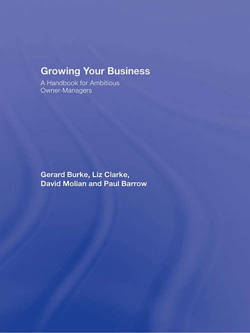 Book cover of Growing your Business: A Handbook for Ambitious Owner-Managers