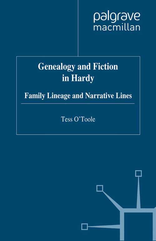 Book cover of Genealogy and Fiction in Hardy: Family Lineage and Narrative Lines (1997)