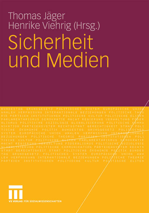 Book cover of Sicherheit und Medien (2009)