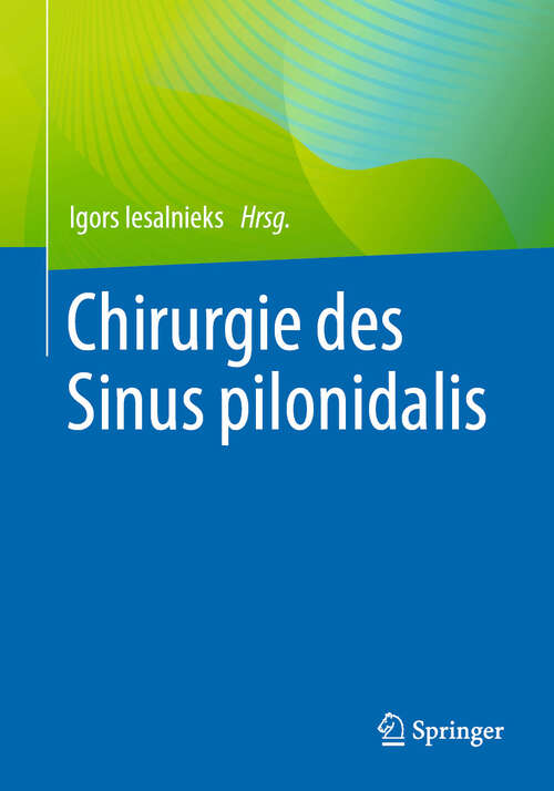 Book cover of Chirurgie des Sinus pilonidalis (2024)