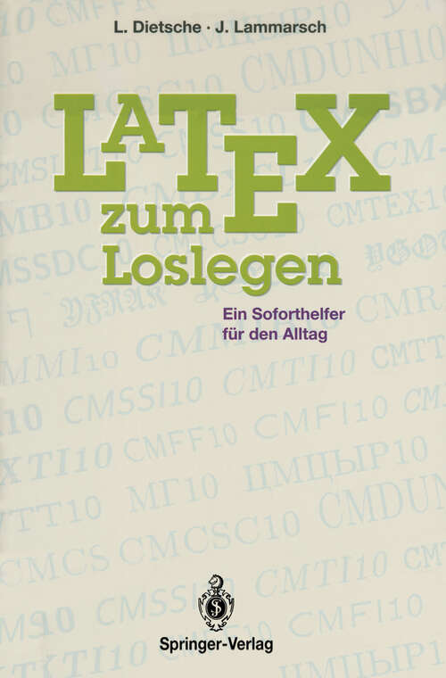 Book cover of Latex zum Loslegen: Ein Soforthelfer für den Alltag (1994)