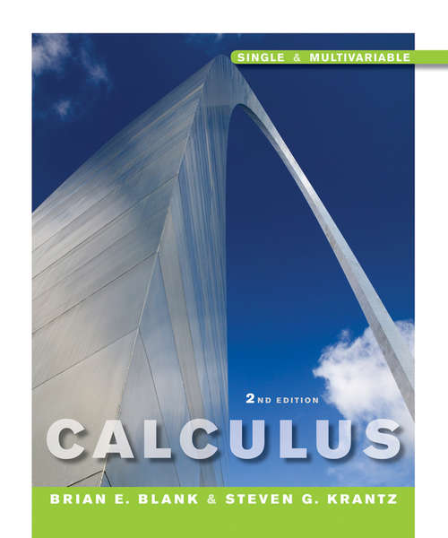 Book cover of Calculus: Single and Multivariable