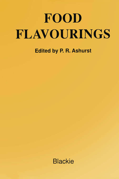 Book cover of Food Flavourings (2nd ed. 1991)