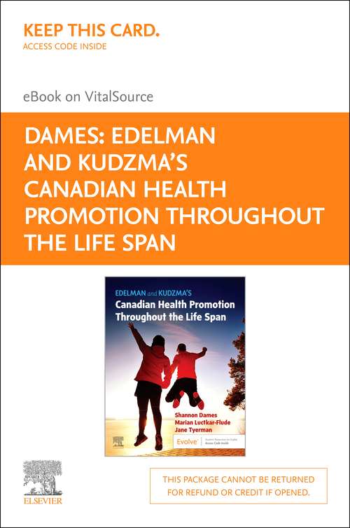 Book cover of Edelman and Kudzma's Canadian Health Promotion Throughout the Life Span - E-Book