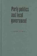 Book cover of Party Politics and Local Government (PDF)