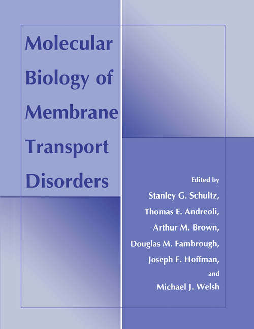 Book cover of Molecular Biology of Membrane Transport Disorders (1996)