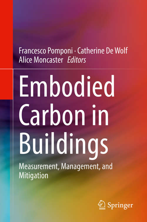 Book cover of Embodied Carbon in Buildings: Measurement, Management, and Mitigation