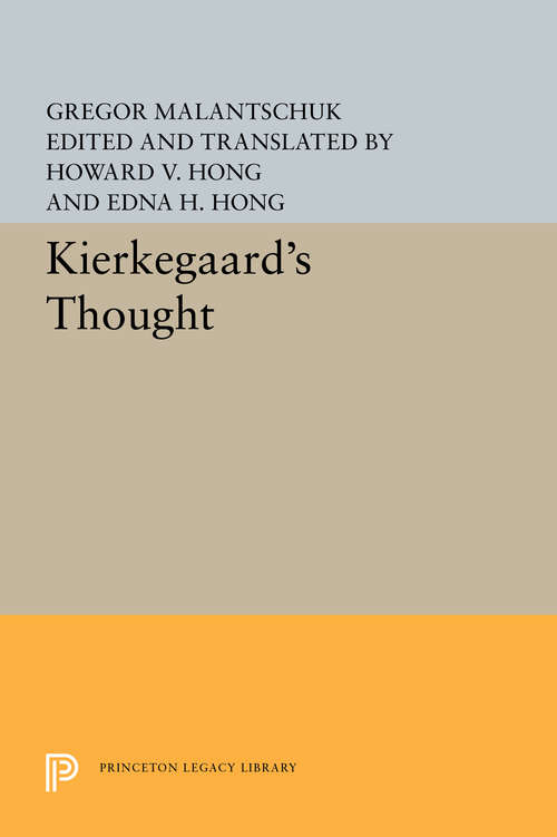 Book cover of Kierkegaard's Thought