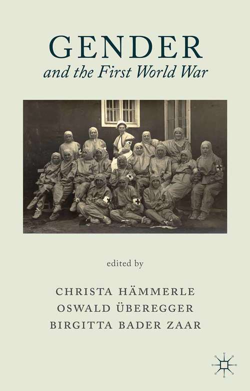 Book cover of Gender and the First World War (2014)