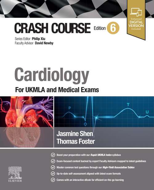 Book cover of Crash Course Cardiology: For UKMLA and Medical Exams (6) (CRASH COURSE)