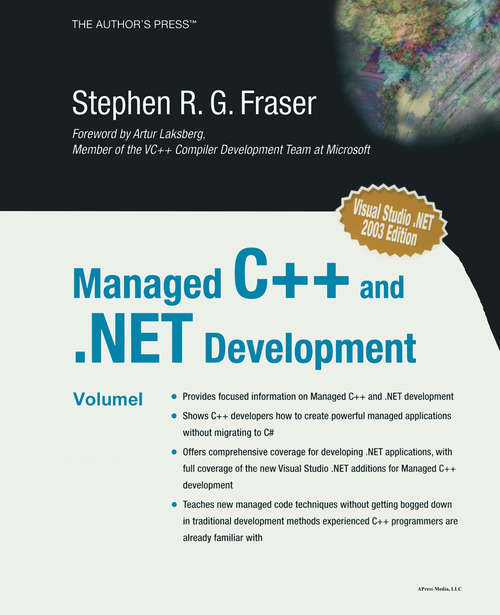 Book cover of Managed C++ and .NET Development (1st ed.)